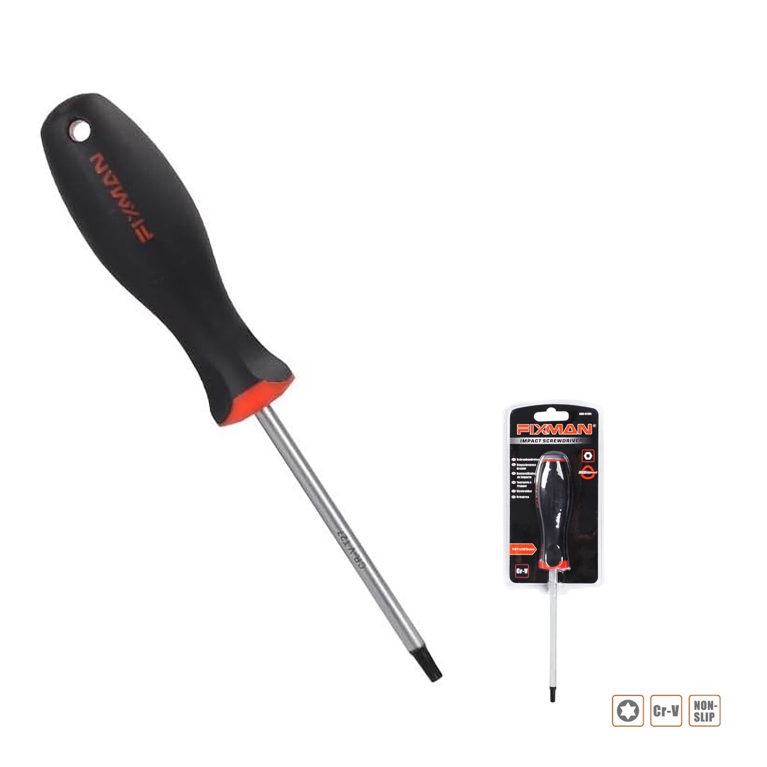 FIXMAN S/driver Torx T10 6x75mm Crv With Ergonomic Handle